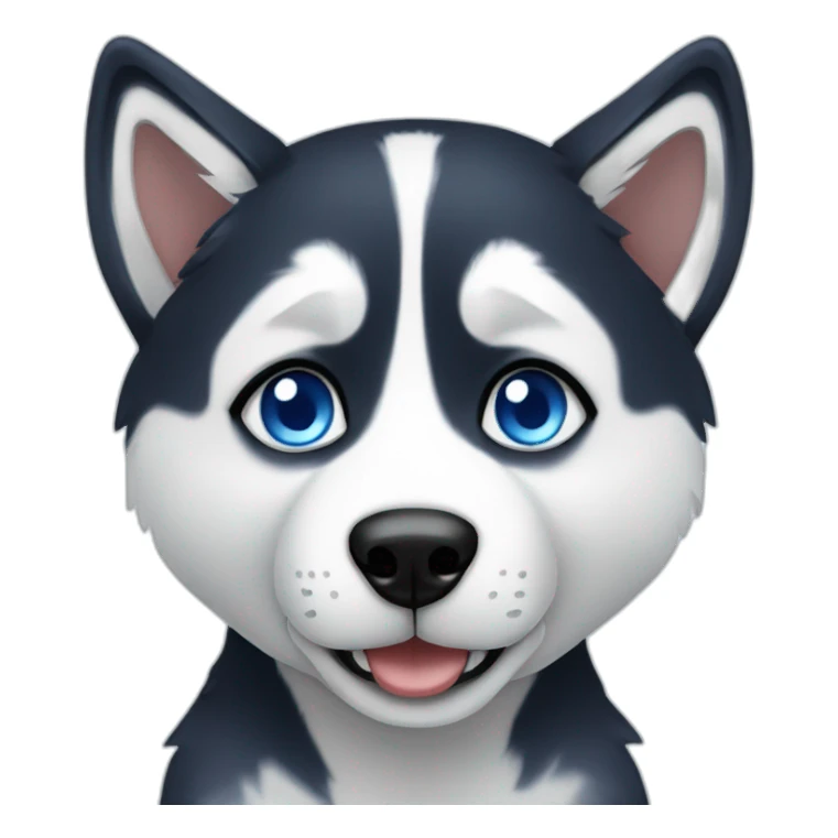 Husky with blue eyes sticker