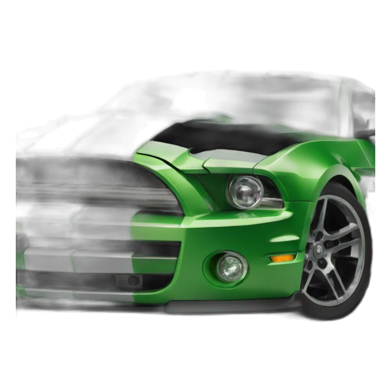 Shelby-gt500-car-green sticker