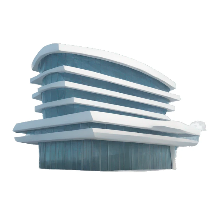 futuristic building sticker