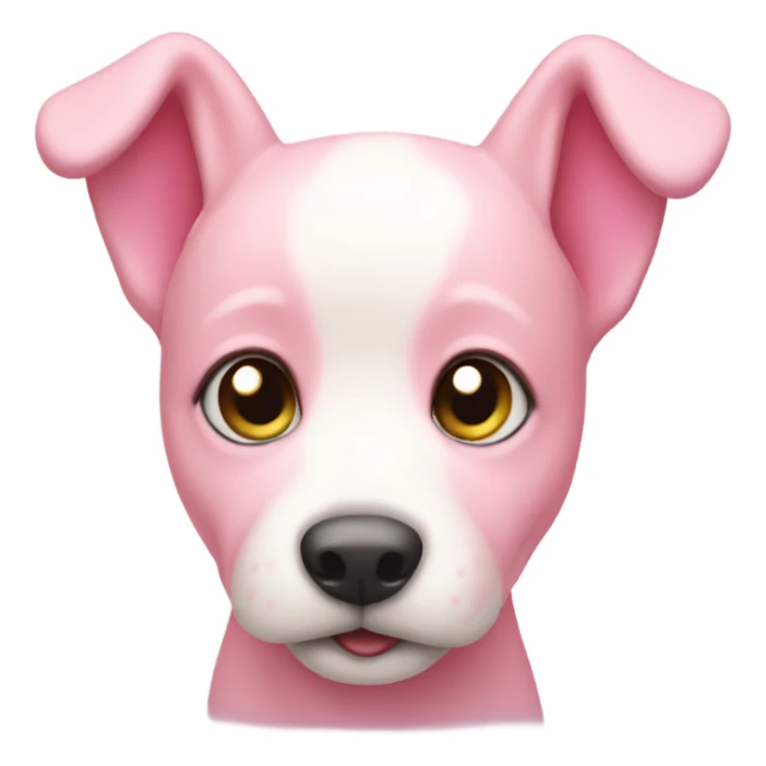 Pink puppy sticker