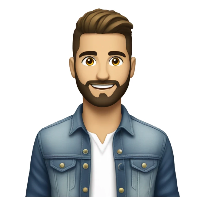 kendji en blouse blanche sticker
