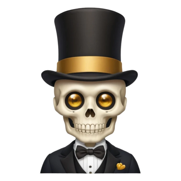 Rich uncle skeleton sticker