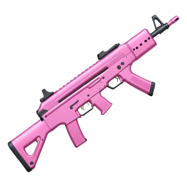 PInk assault rifle sticker