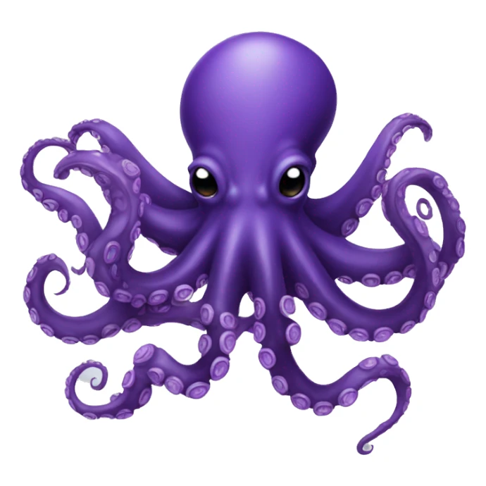 dark purple octopus sticker