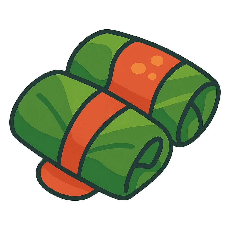flat design style cabbage rolls sticker