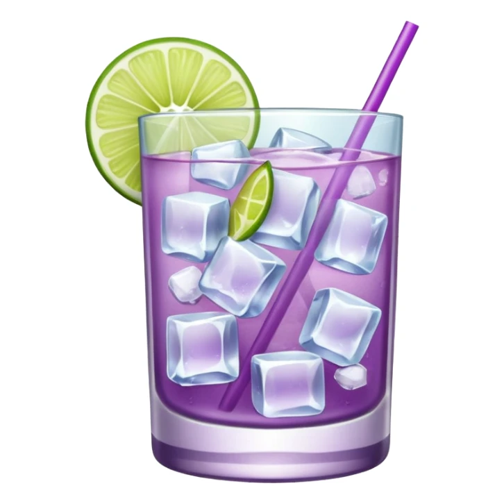 Cocktail light purple sticker