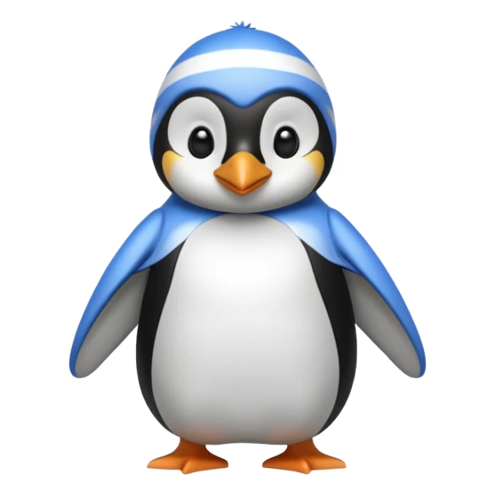 Pinguino con pijama sticker