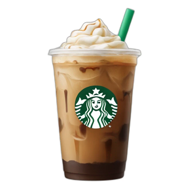 Starbucks ice coffee closed sticker