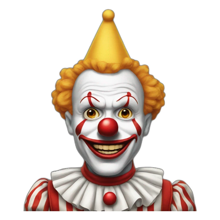 Clown mechant sticker
