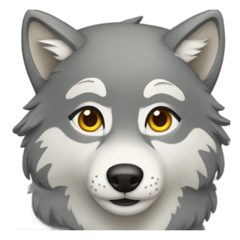 Female grey wolf  sticker