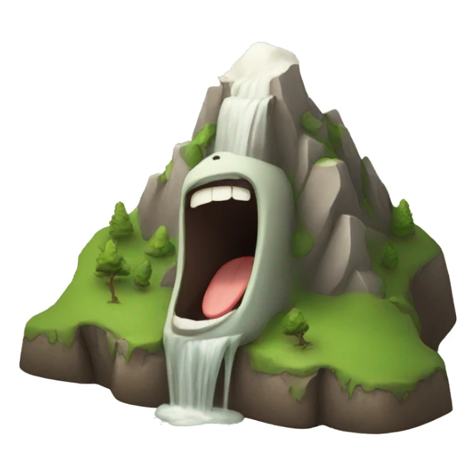 mountain laughing sticker