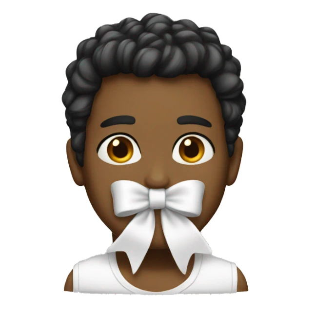a white bow sticker