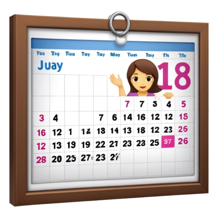 Women's Day Calendar sticker