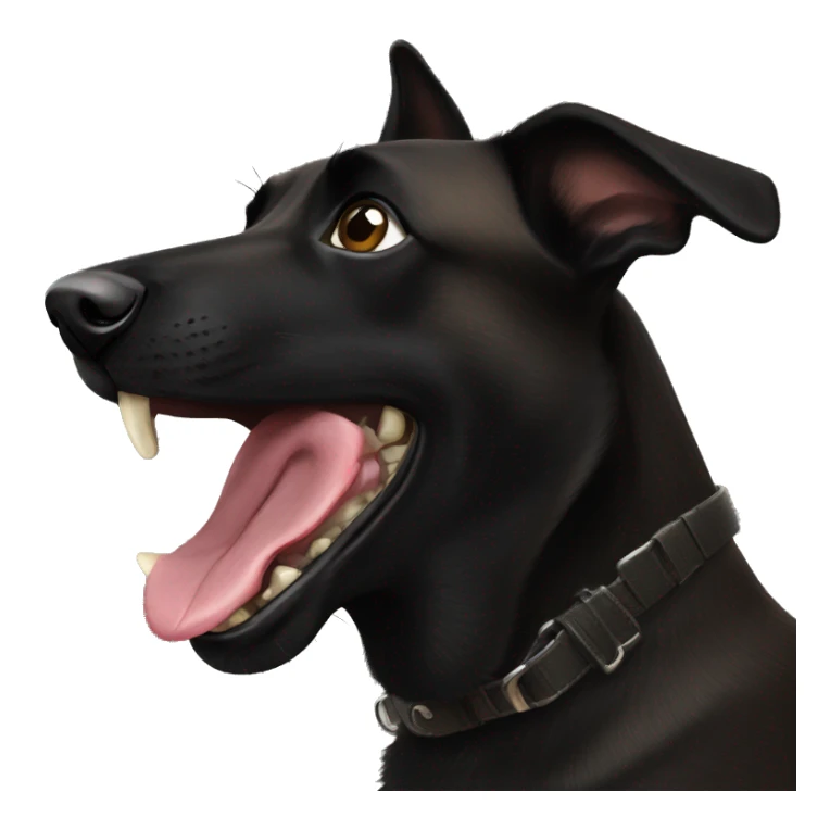 black belgian malinois biting  sticker