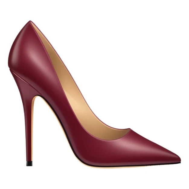 burgundy stiletto heel sticker