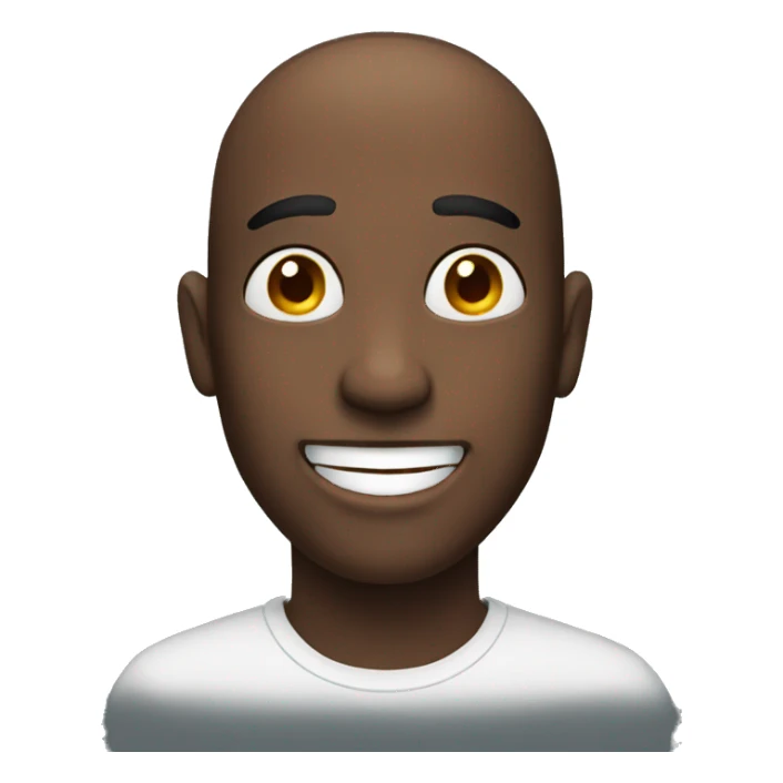 Someone awkward but smiling sticker