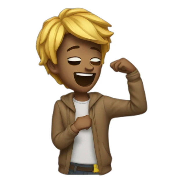 Dab emoji sticker