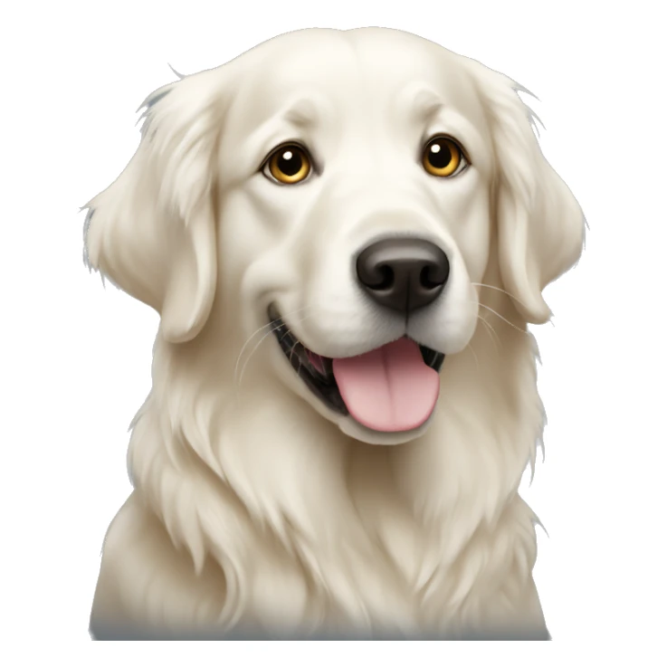 White golden retriever sticker