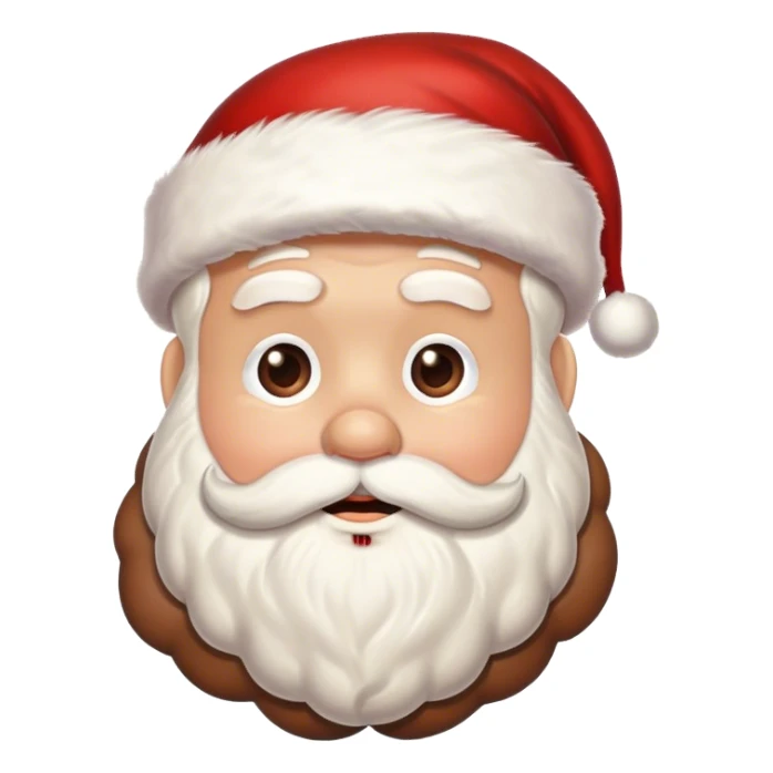 Poop santa sticker