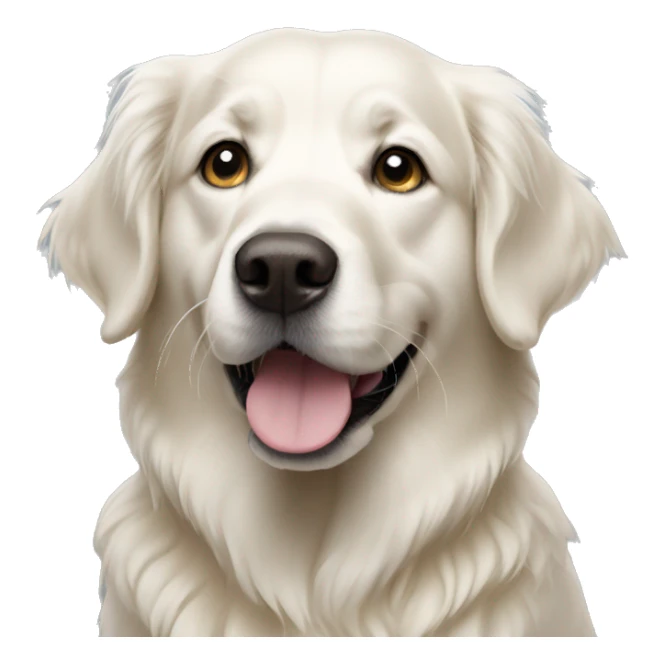 White golden retriever sticker