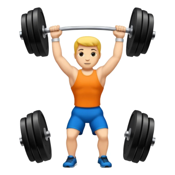 Gym logo with W and dumbbells  sticker