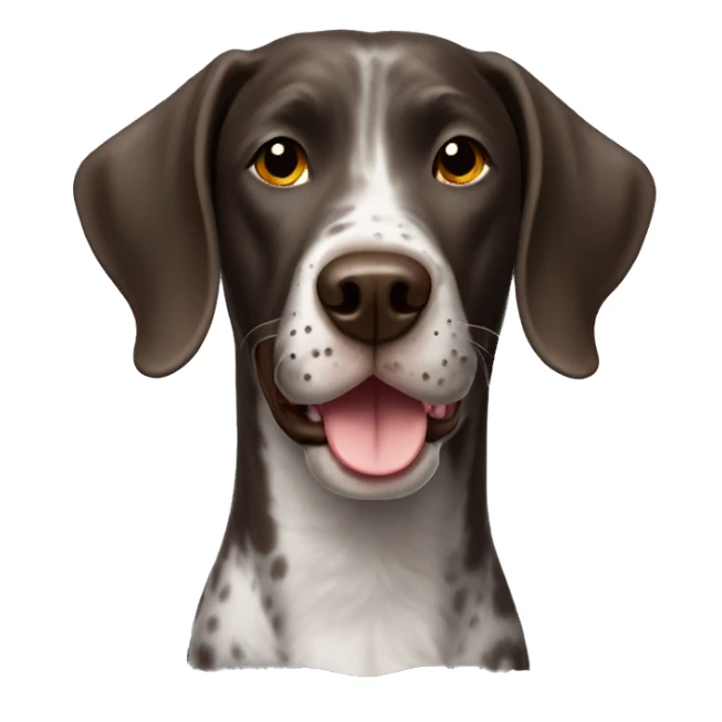German short hair pointer dog smiling  sticker