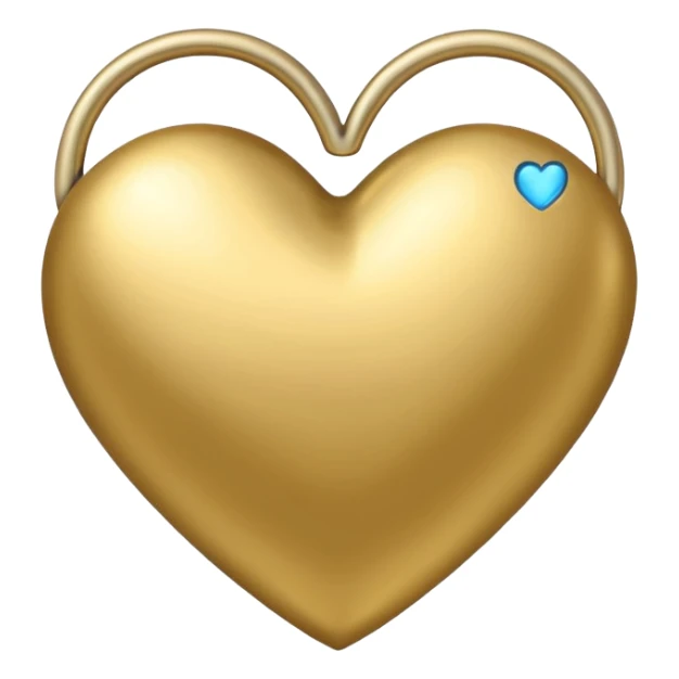 coração dourado estilo dos corações do iphone sticker