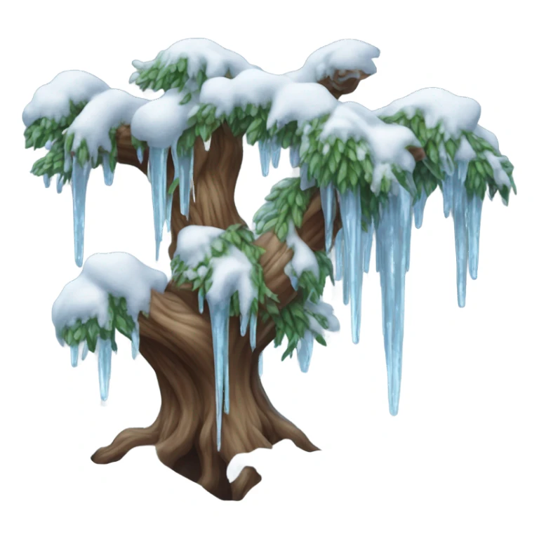 snow tree sticker
