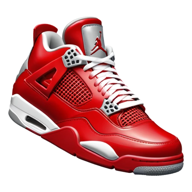 All red air Jordan 4 sticker