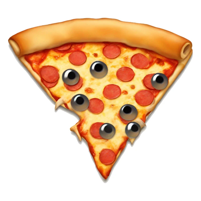 pizza with shark sticker
