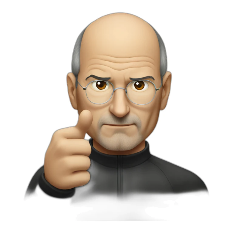 Steve Jobs thumb down sticker