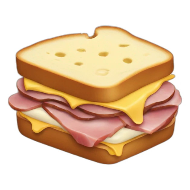 Sandwich-ham-cheese-cream-choclate sticker