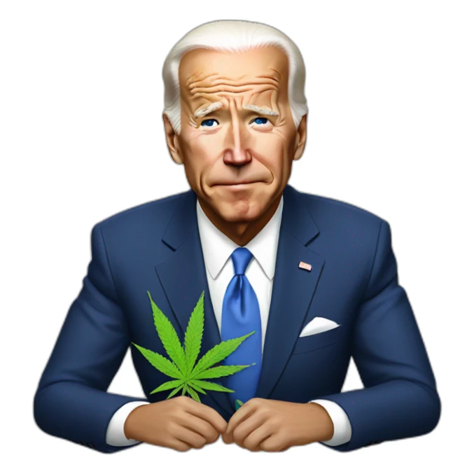 Joe Biden smoking weed sticker