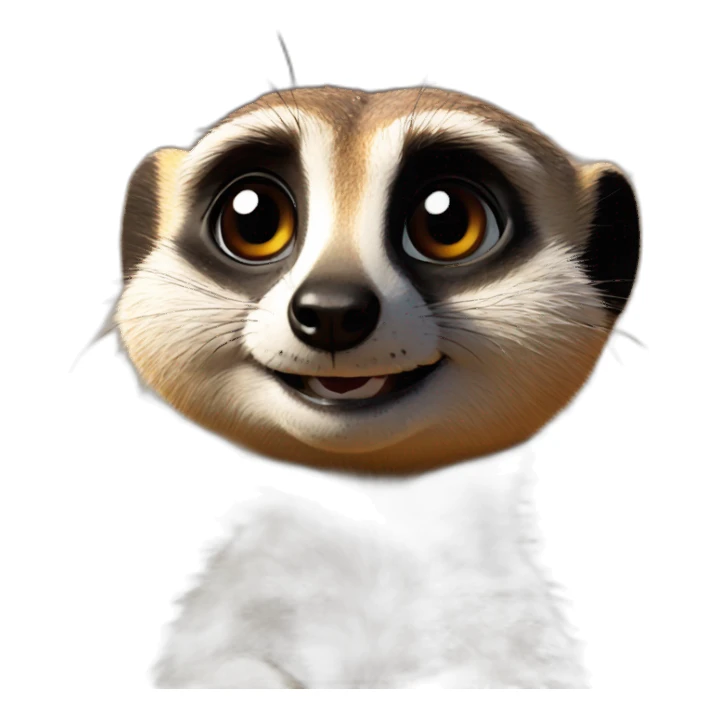 Meerkat says hello sticker