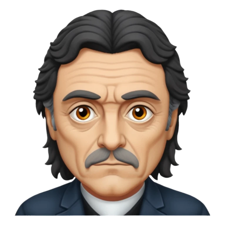 Ian McShane with grey eyes sticker