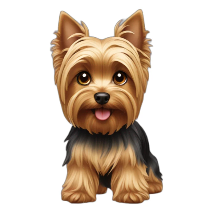 yorkshire terrier playing sticker