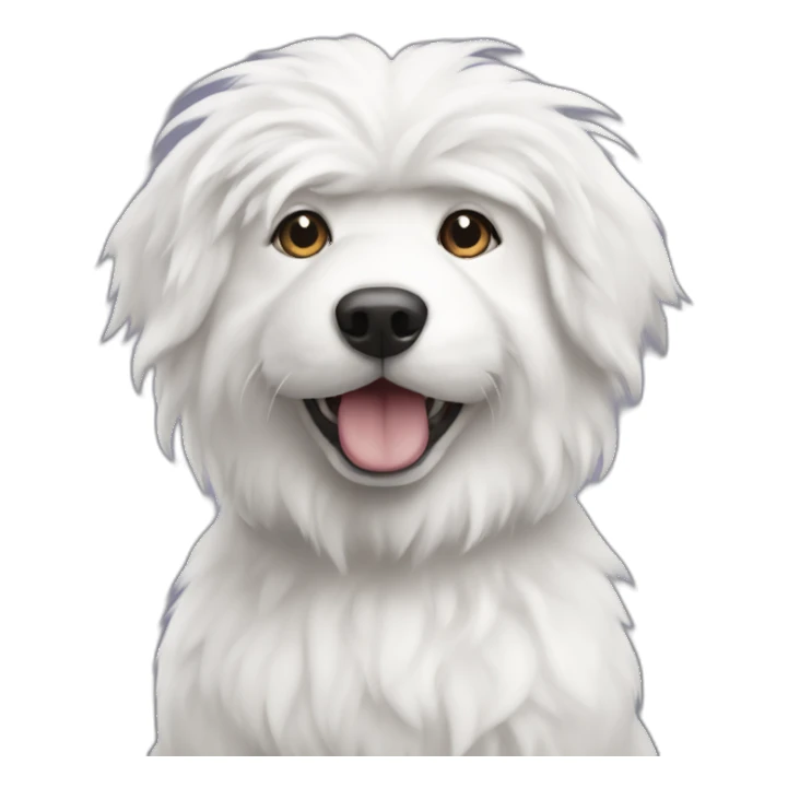 wamuu-the-fluffy-white-dog sticker