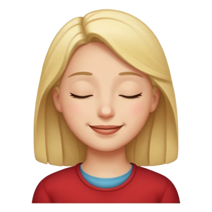 A ⭐ SMILE SOFTLY EYES CLOSED sticker