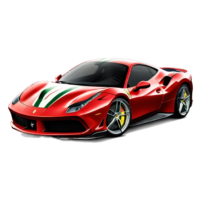 Ferrari 488 Pista sticker