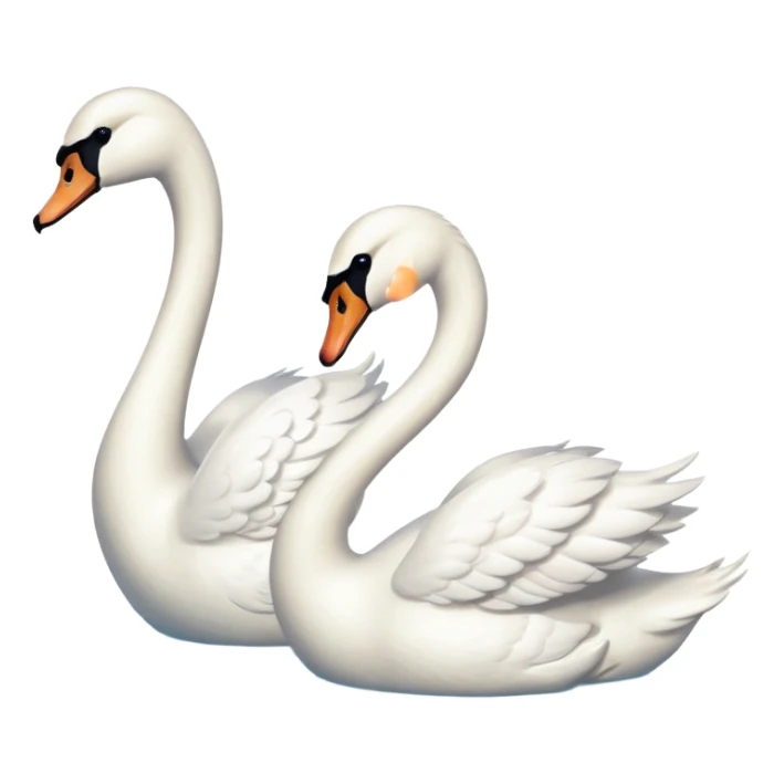 Du und ich für immer 2 swan  sticker