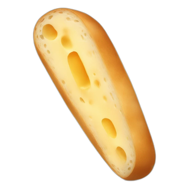 Baguette cheese sticker