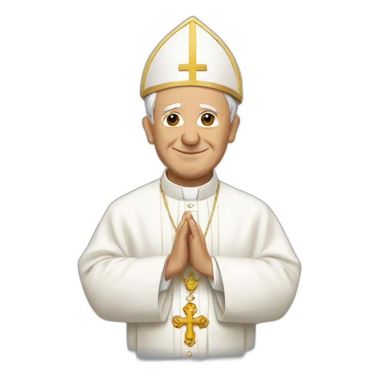 yoga pope francis sticker