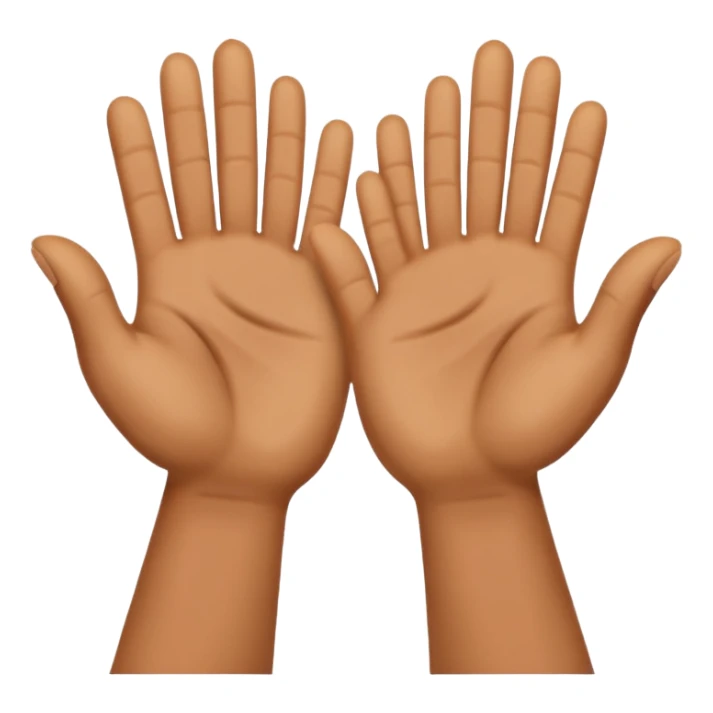 two hands clap sticker