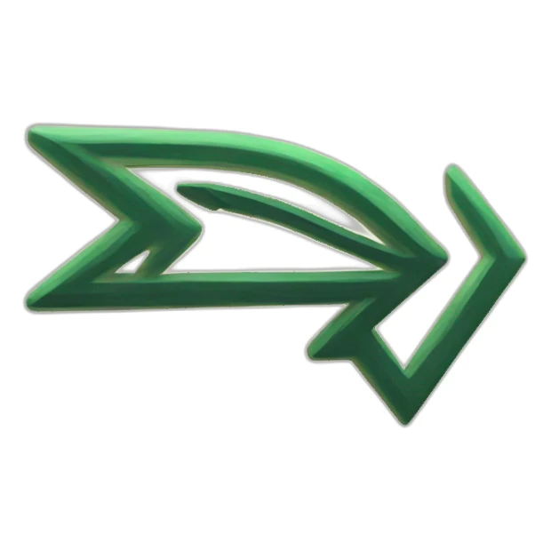 Arrow, point left, abstract sticker