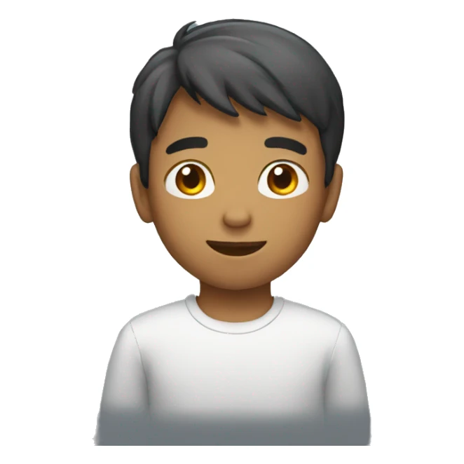 boy without computer sticker