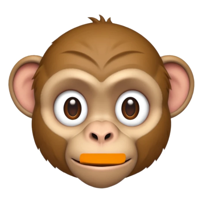 Macaco de camisa branca sticker