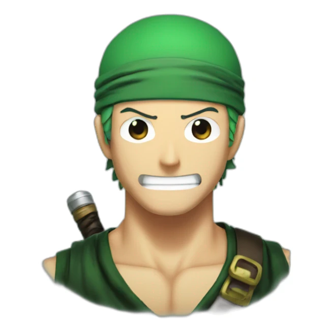 zoro from one piece sticker