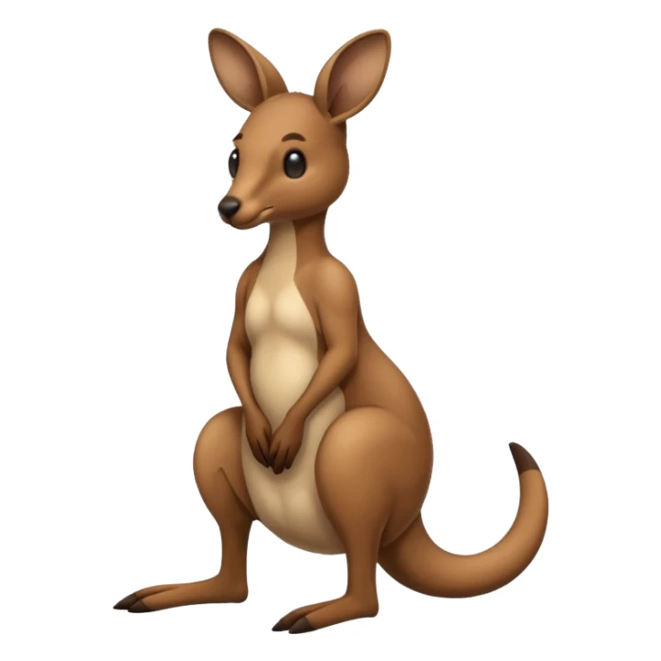 Kangaroo having a poo sticker