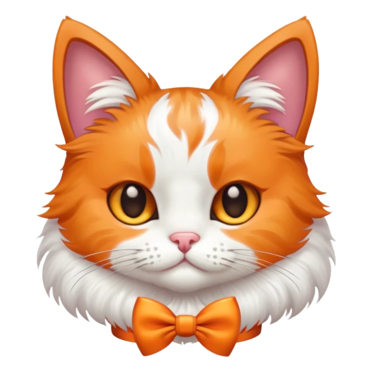 Cat with bow sticker