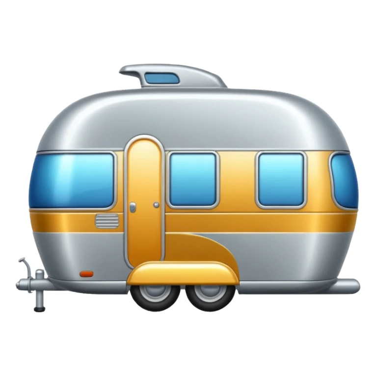 shiny caravan sticker